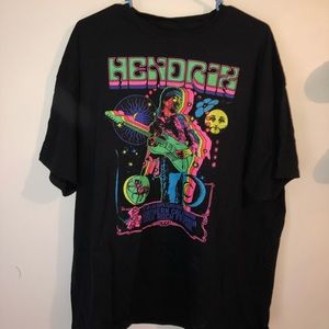 colorful hendrix t shirt